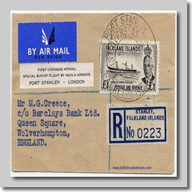 Falklands to UK
